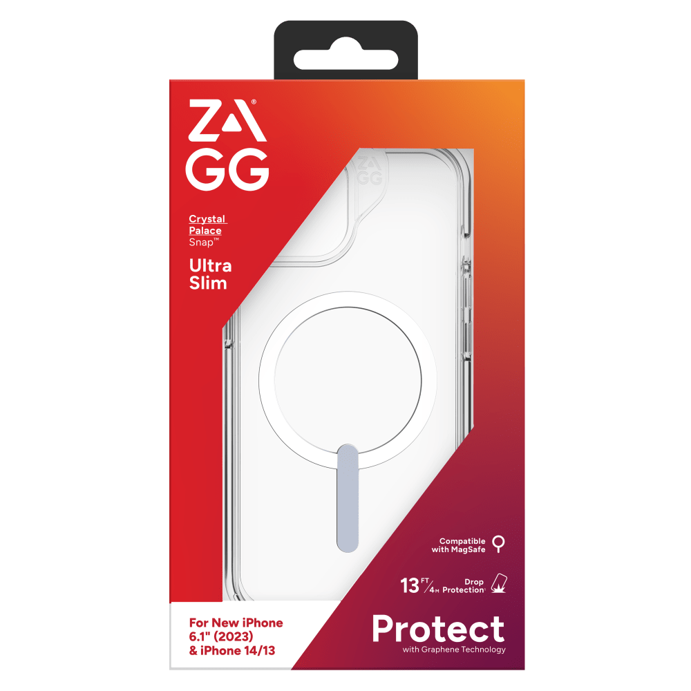 ZAGG Crystal Palace Snap Case for Apple iPhone 15 / 14 / 13 Clear