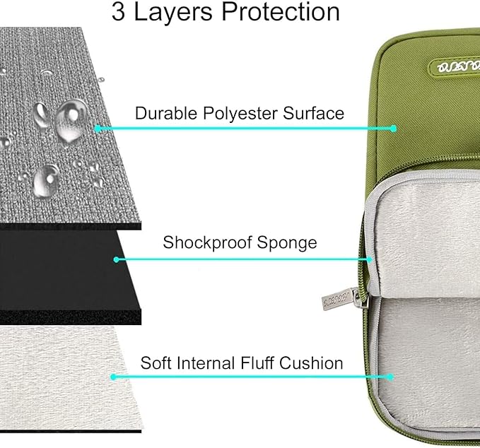 MOSISO Laptop Case 13 inch, 13 inch Laptop Sleeve Compatible with MacBook Air M4 M3 M2 M1 2025-2018 / Pro M2 M1 2025-2016, Polyester Vertical Computer Sleeve Bag with Pocket, Chartreuse