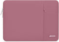 MOSISO Laptop Case 13.3 inch, 13-13.3 inch Laptop Sleeve Compatible with MacBook Air/Pro 13 / Pro 14, HP Dell ASUS Lenovo Notebook, Polyester Vertical Computer Sleeve Bag with Pocket, Dusty Rose