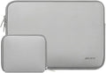 MOSISO Laptop Case 13.3 inch, 13-13.3 inch Laptop Sleeve Bag Compatible with MacBook Air/Pro 13 / Pro 14, HP Dell ASUS Lenovo Notebook, Neoprene Computer Sleeve Bag with Small Case, Light Gray