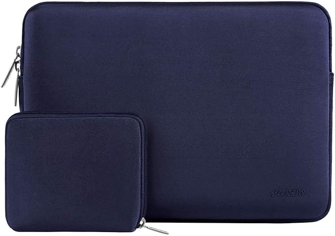 MOSISO Laptop Case 13 inch, 13 inch Laptop Sleeve Bag Compatible with MacBook Air 13 M4 M3 M2 M1 2025-2018 / Pro 13 M2 M1 2025-2016, Neoprene Computer Sleeve Bag with Small Case, Navy Blue