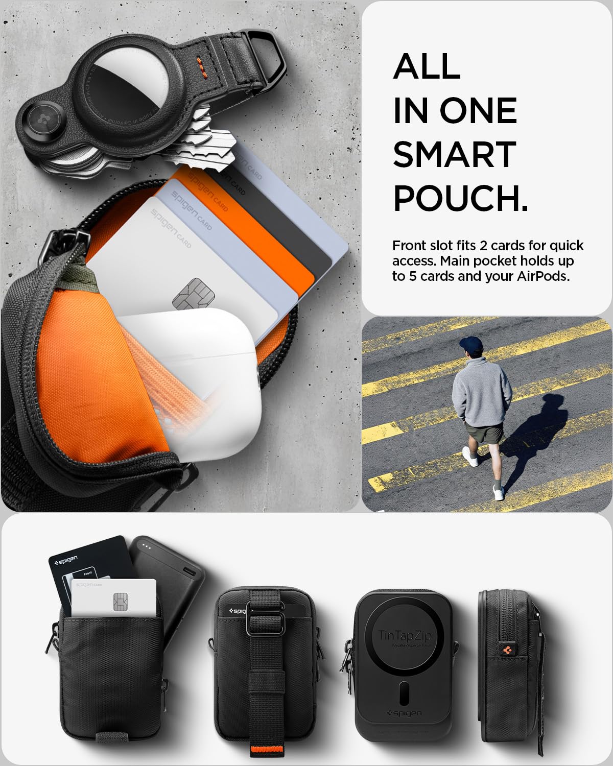 Spigen Tintap Zip 2 MagFit Magnetic Organizer Wallet