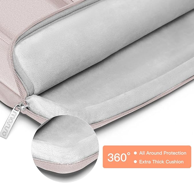 MOSISO 360 Protective Laptop Case 15 inch, Laptop Sleeve Compatible with MacBook Air 15 M4 A3241 M3 A3114 M2 A2941 2025-2023, Dell XPS 15, Side Open Bag with 2 Raised&1 Flapover Pockets, Stone Gray