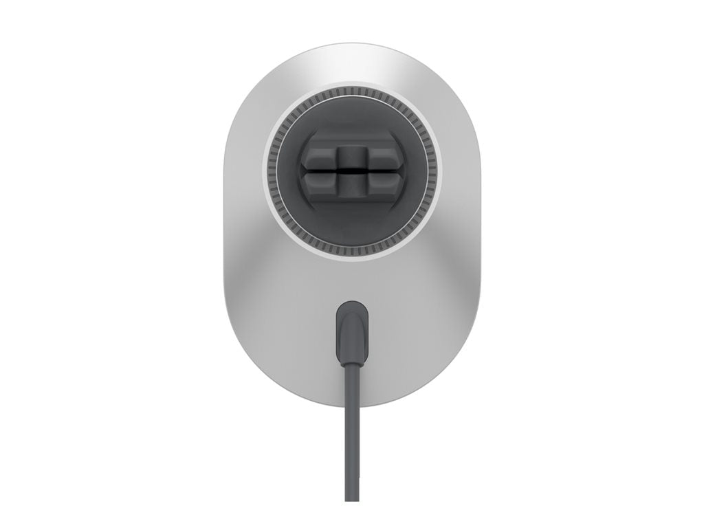 Belkin - Car wireless charging holder - magnetic with Qi2 + car power adapter - 15 Watt - Fast Charge - gray WIC008BTGR-V2