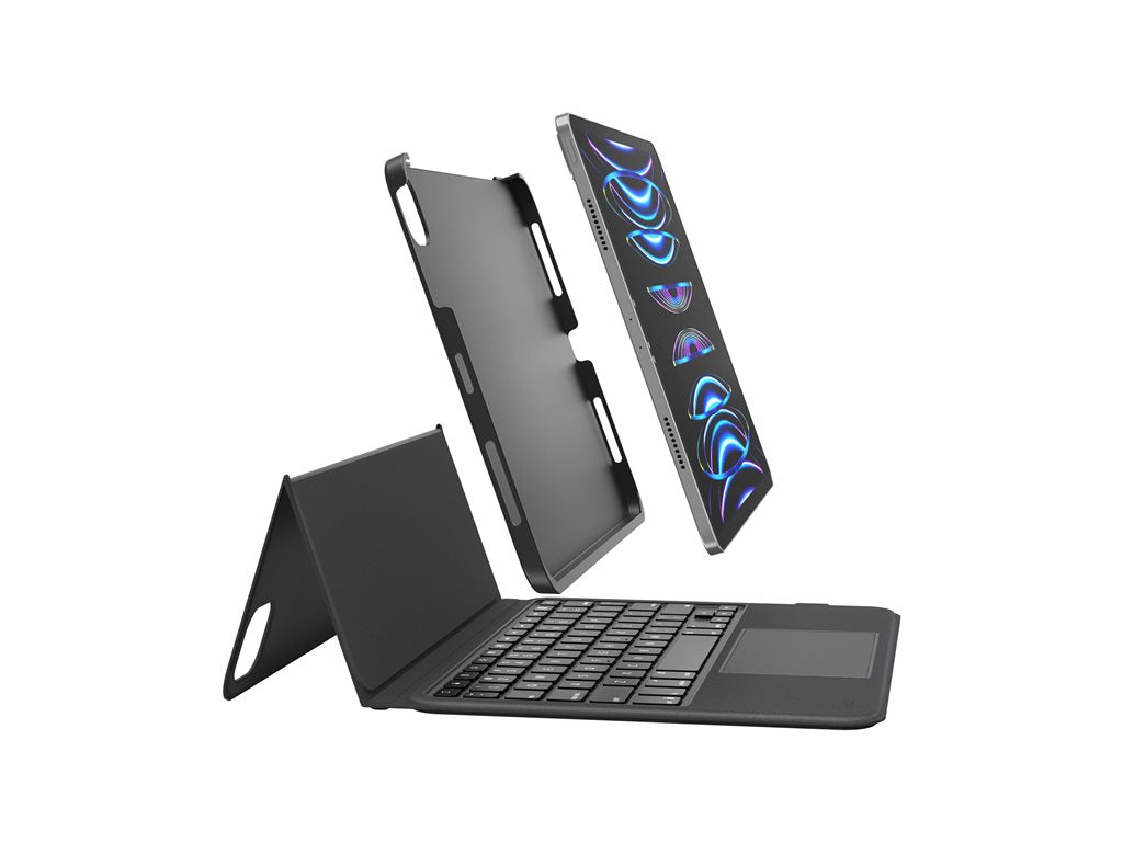 Belkin Connect Pro - Keyboard and folio case (protective case) - with magnetic stand - with trackpad - backlit - wireless - Bluetooth BBZ001TT-V1