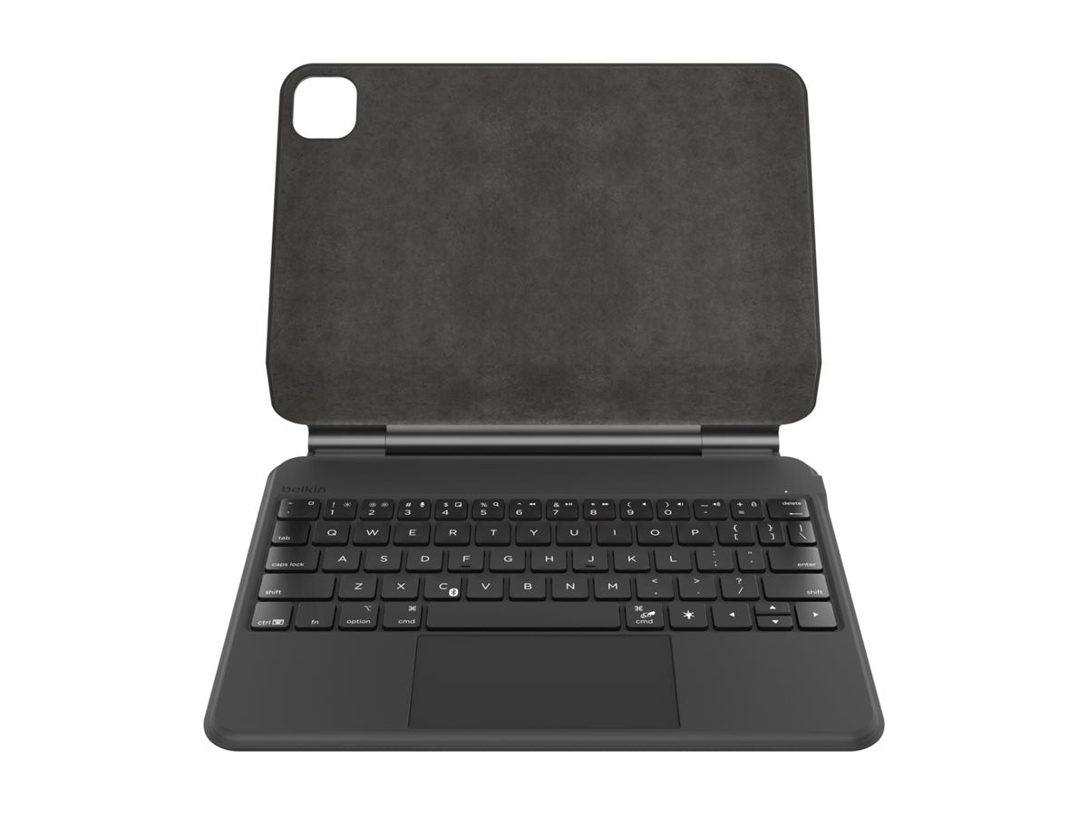 Belkin Connect Pro - Keyboard and folio case (protective case) - with magnetic stand - with trackpad - backlit - wireless - Bluetooth BBZ002TT-V1
