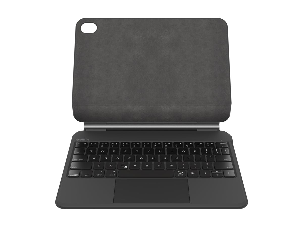 Belkin Connect Pro - Keyboard and folio case (protective case) - with magnetic stand - with trackpad - backlit - wireless - Bluetooth BBZ002TT-V3