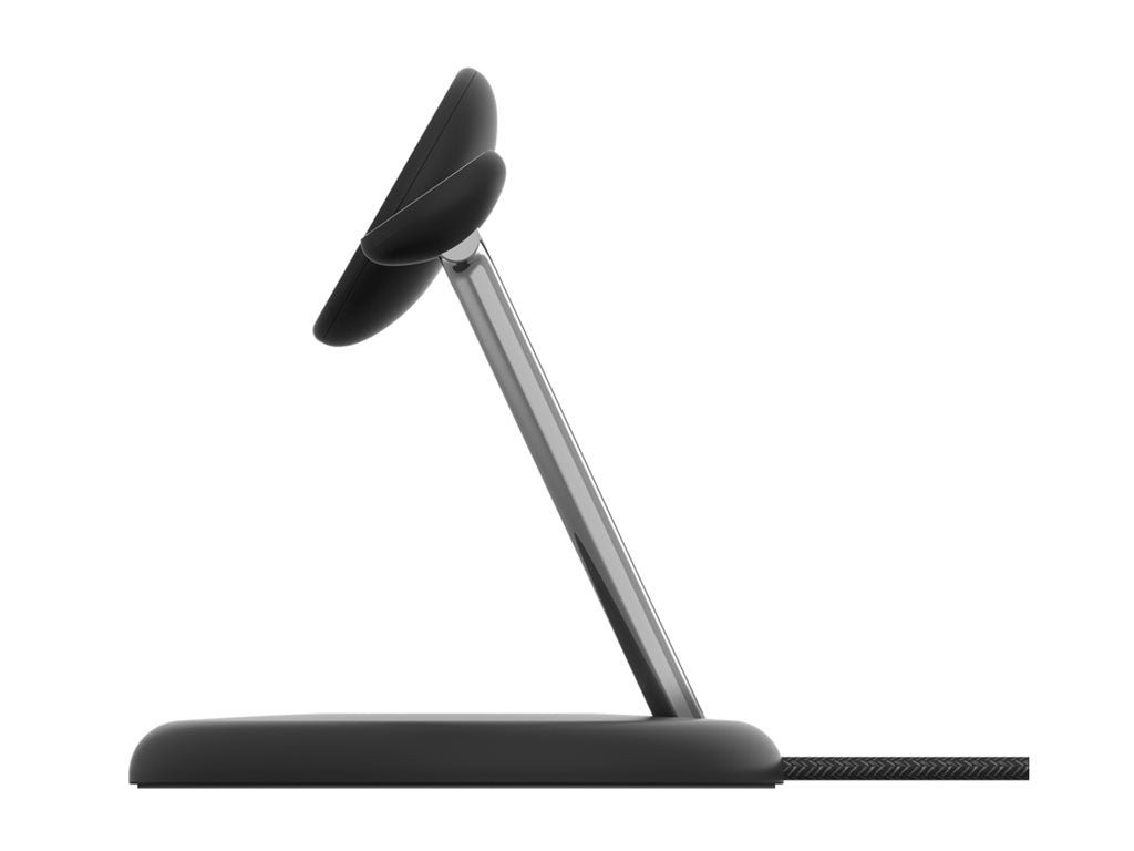 Belkin - Wireless charging stand - magnetic with Qi2 + AC power adapter - 15 Watt - Fast Charge - black WIZ023TTBK