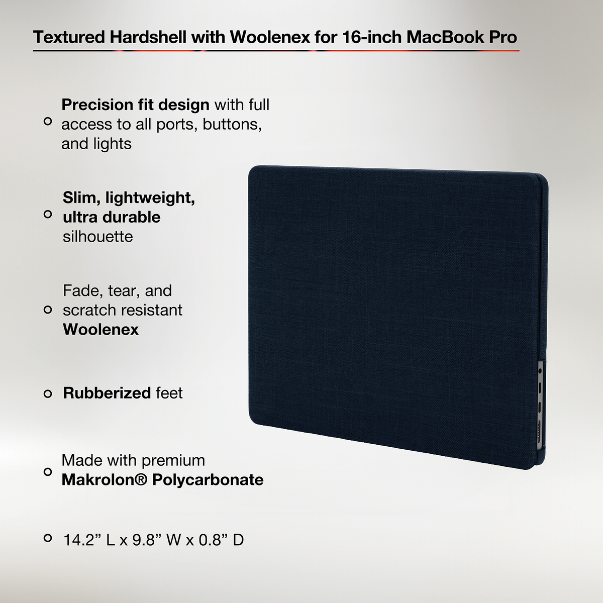 Incase Textured Hardshell with Woolenex for MacBook Pro 16"