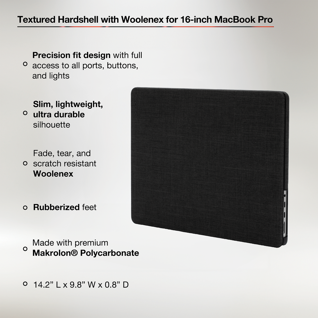 Incase Textured Hardshell with Woolenex for MacBook Pro 16"