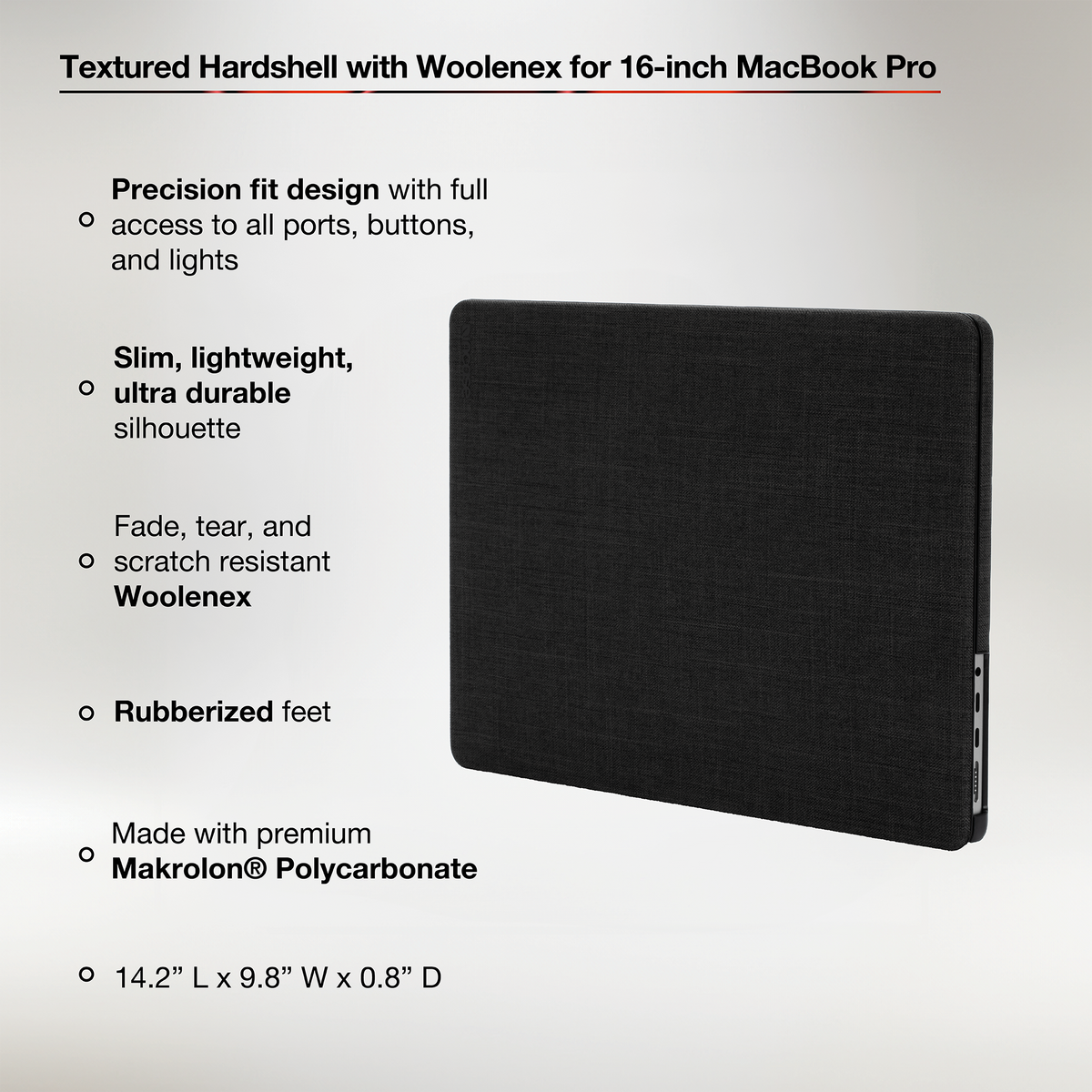 Incase Textured Hardshell with Woolenex for MacBook Pro 16"