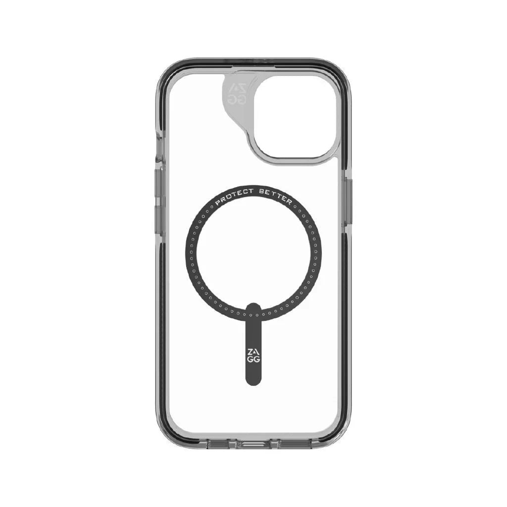 Zagg Santa Cruz Snap iPhone 15 Case - Clear / Black