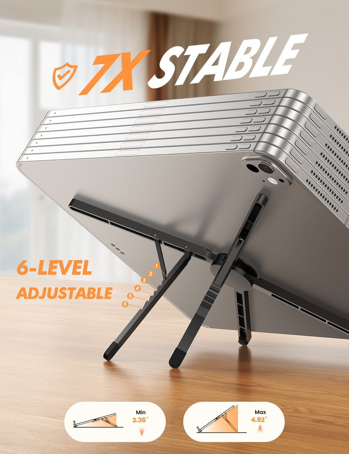 Foldable Ultra-Slim Foldable Portable Laptop Stand for Desk