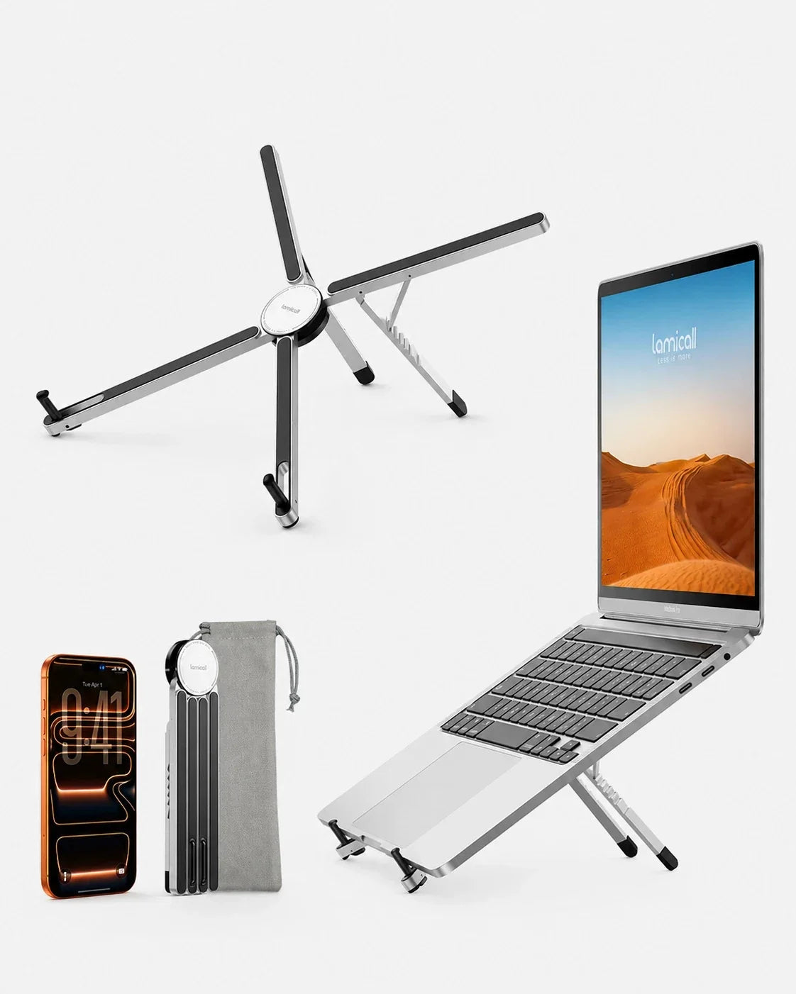 Foldable Ultra-Slim Foldable Portable Laptop Stand for Desk