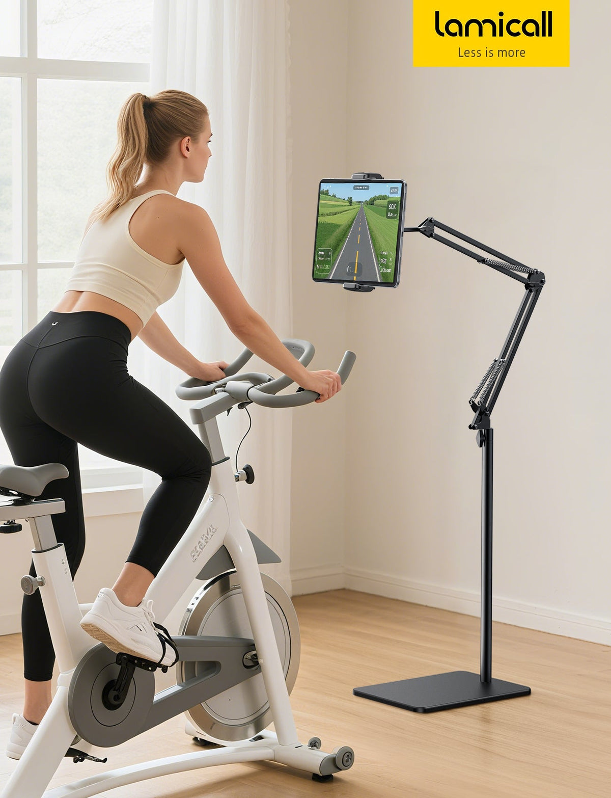 Lamicall Tablet Floor Stand Flexible Arm Holder Multi Angle