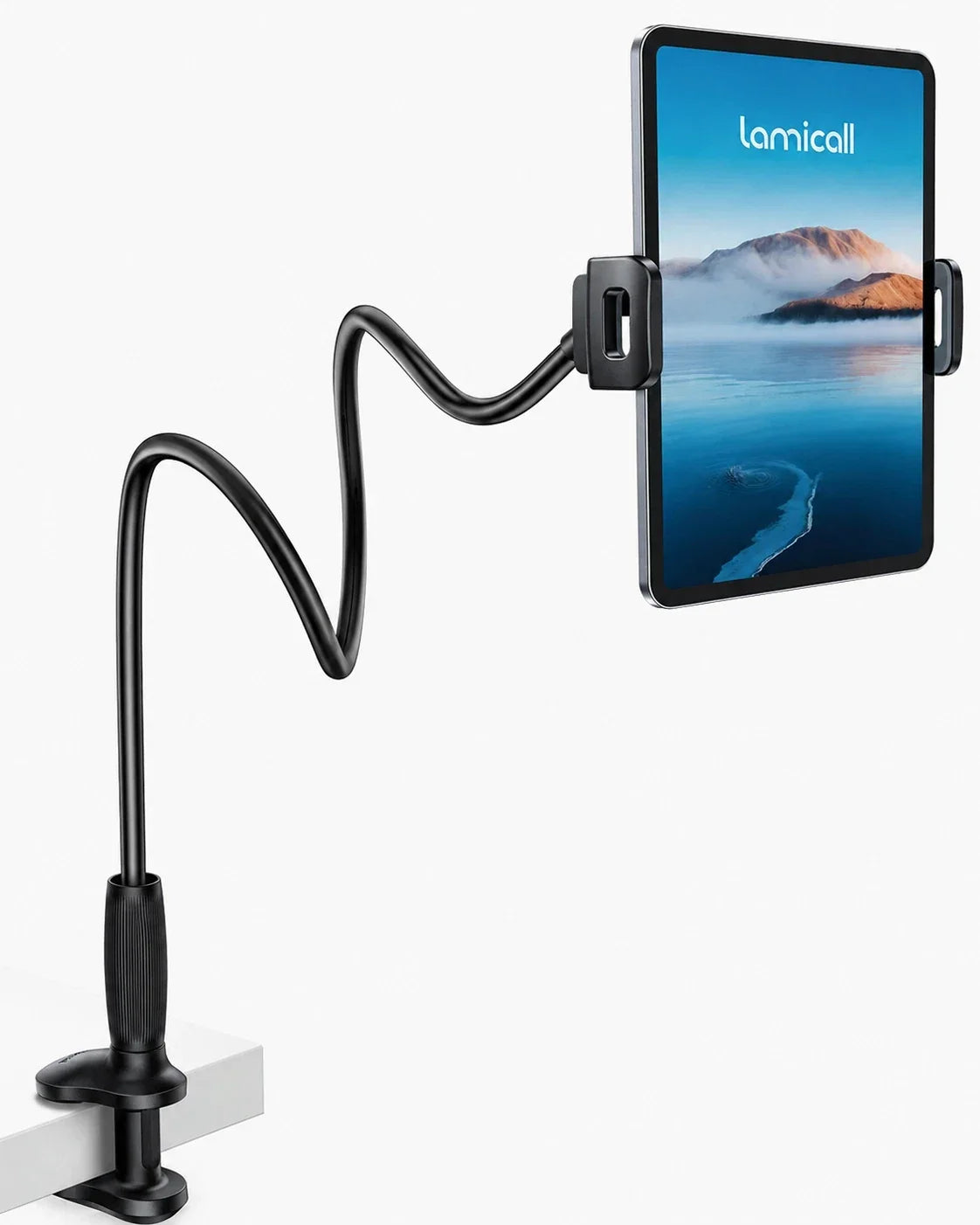 Lamicall Gooseneck Tablet Holder Unique Tapered Flexible Arm Up to 13 inches