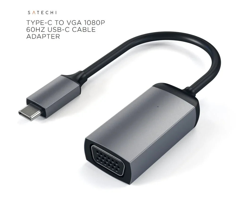 Satechi Type-C / USB-C to VGA Adapter - Space Grey ST-TCVGAM