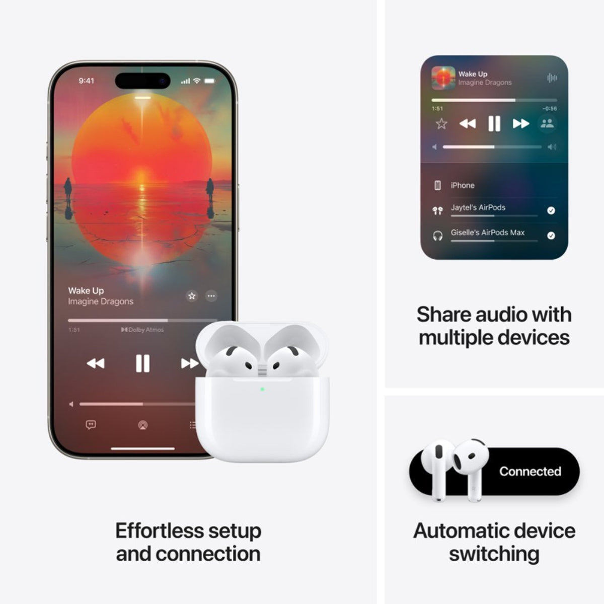Apple - AirPods 4 - White