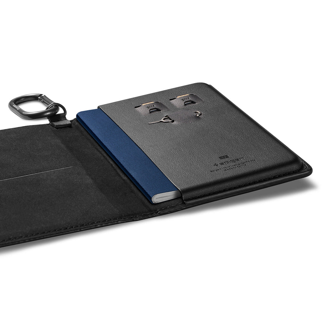 Spigen Passport Holder Case – RFID Blocking Travel Wallet with Card Slots & SIM Storage